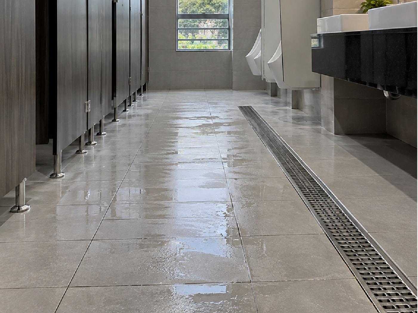 Care facility bathroom and wet-area anti-slip application for AntiSlip Works